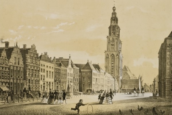 Grote Markt Groningen 1857